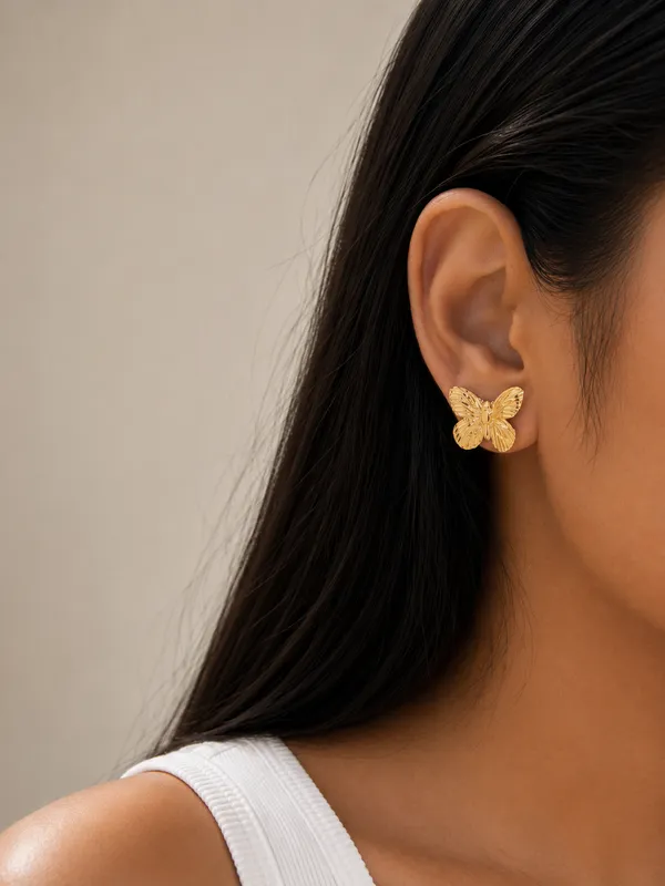 Golden_Flutter_Butterfly_Stud_Earrings