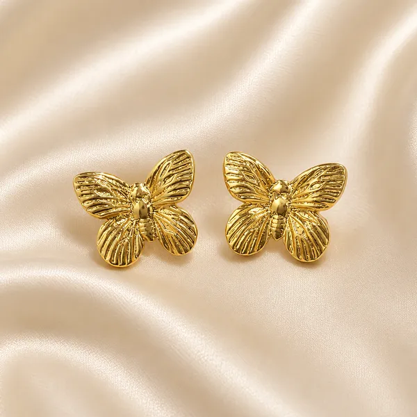 Golden_Flutter_Butterfly_Stud_Earrings