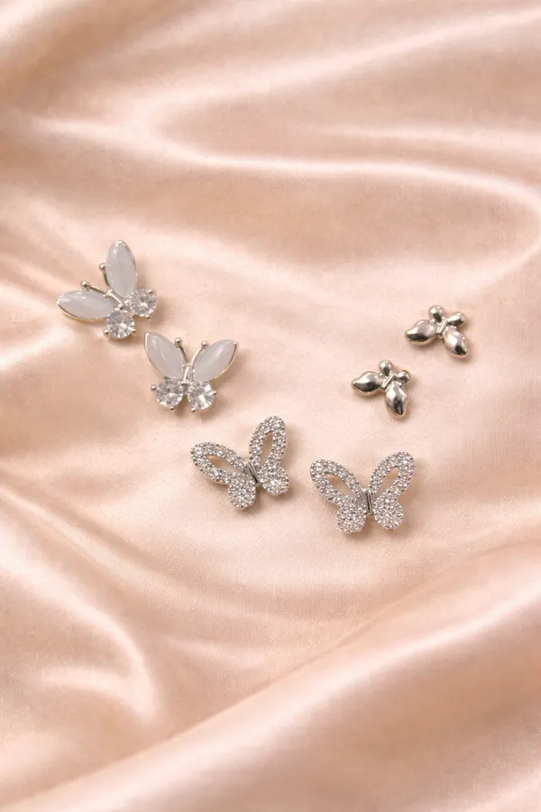 Noor_Butterfly_Trio_Stud_Set