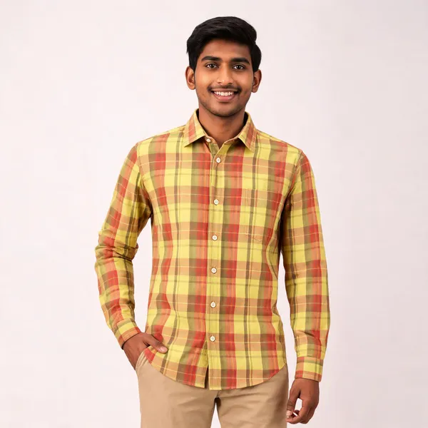 Yellow_Checked_Full_Sleeve_Shirt_for_Men
