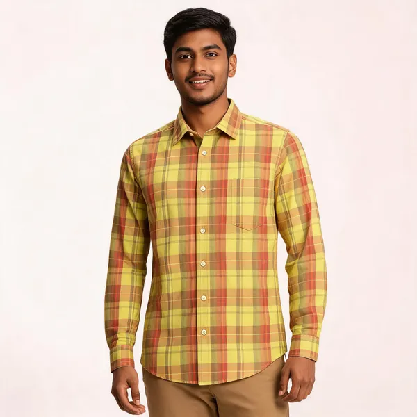 Yellow_Checked_Full_Sleeve_Shirt_for_Men