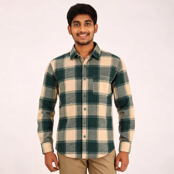 Green_Checked_Regular_Fit_Shirt_for_Men