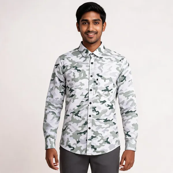 White_And_Blue_Full_Sleeve_Shirt_for_Men