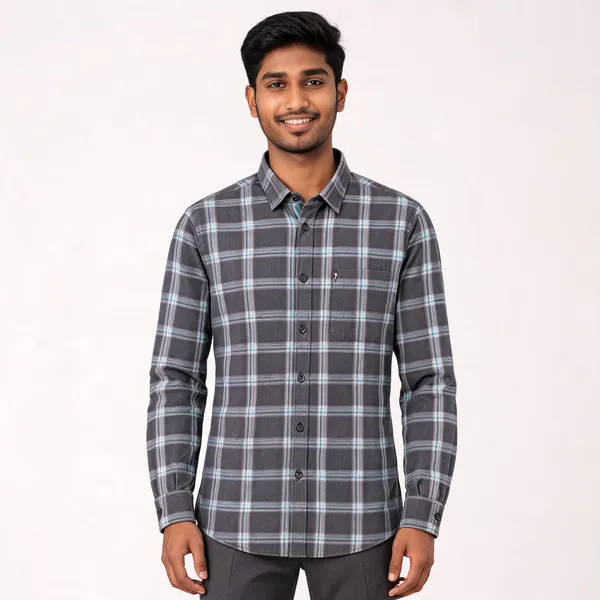 Grey_Cotton_Plaid_Shirt_for_Men