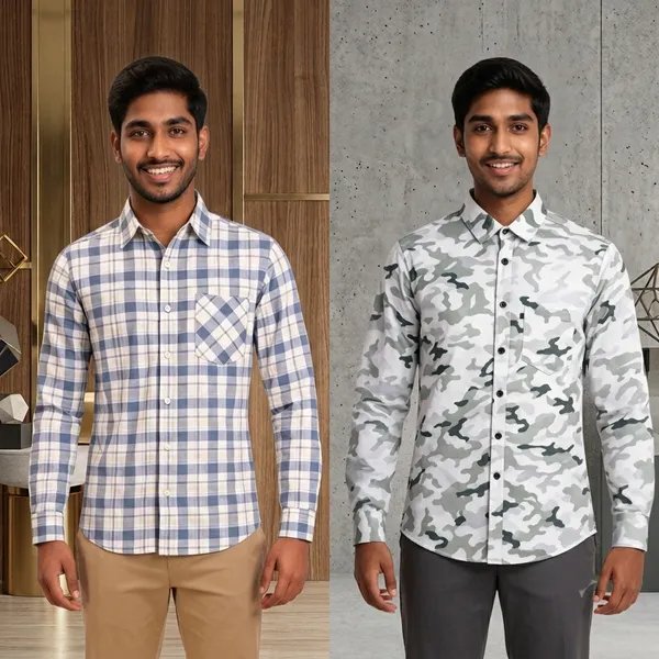 White_And_Blue_Full_Sleeve_Shirt_for_Men