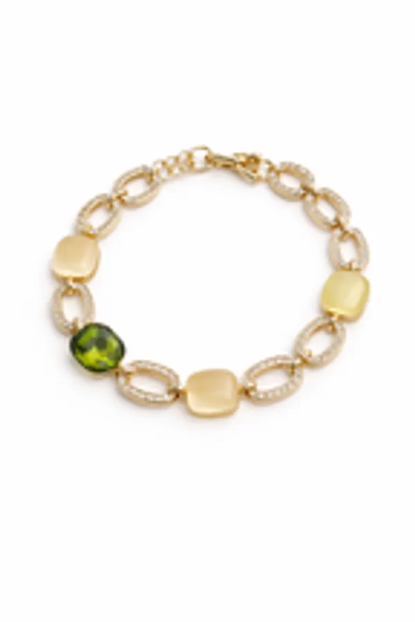 Vibrant_Peridot_Champagne_Stone_Statement_Bracelet