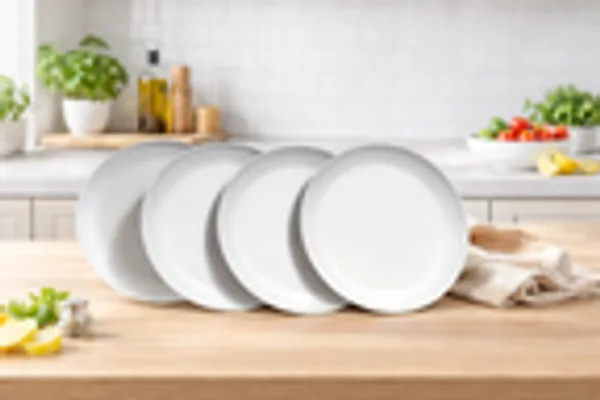 Modernist_Grey_4_Piece_Plate_Set_With_Chrome_Organizer
