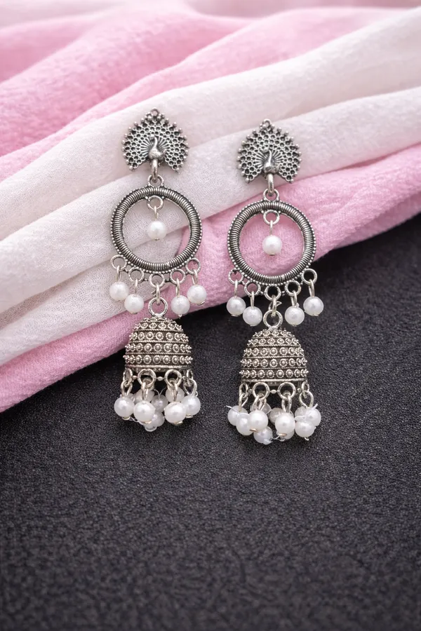 Tribal_Peacock_Hoop_Jhumkas_With_Pearl_Accents