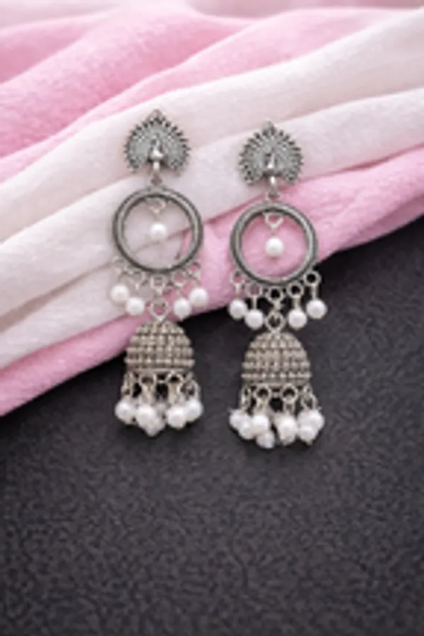 Tribal_Peacock_Hoop_Jhumkas_With_Pearl_Accents