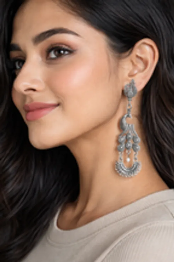 Majestic_Peacock_Chandbali_Style_Oxidised_Earrings