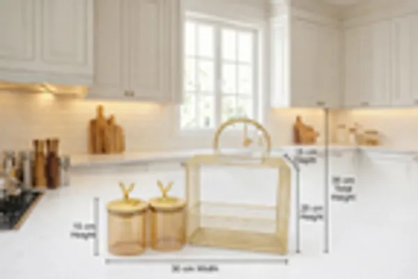 Luxury_Gold_Mesh_Hamper_Basket_With_Deer_Lid_Jars