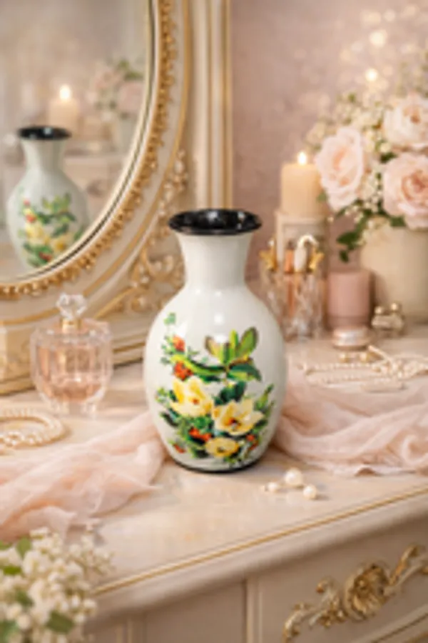 Classic_White_Ceramic_Vase_With_Summer_Floral_Art
