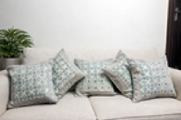 Teal_Blue_Geometric_Lattice_Jacquard_Cushion_Covers