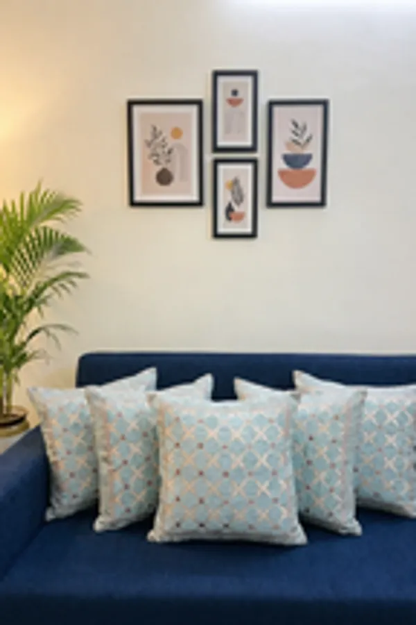 Teal_Blue_Geometric_Lattice_Jacquard_Cushion_Covers