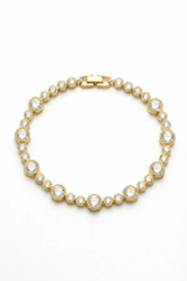 Bezel_Set_Graduated_Crystal_Gold_Tennis_Bracelet