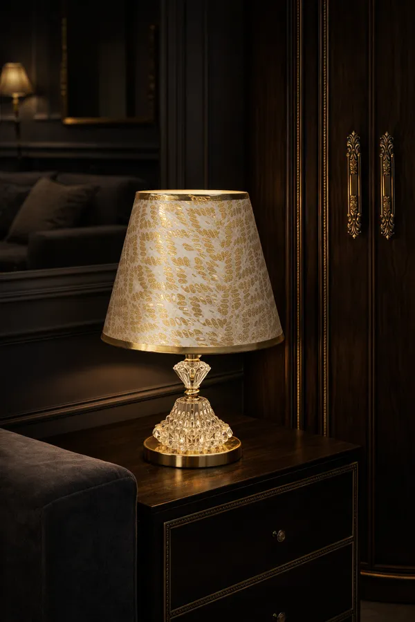 Premium_Crystal_Gold_Table_Lamp_With_Designer_Fabric_Shade_Elegant_Day_Night_Accent_Lamp_For_Living_Room
