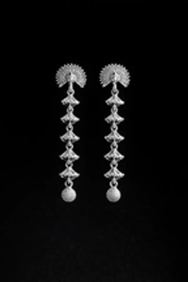 Long_Tiered_Peacock_Drop_Oxidised_Earrings