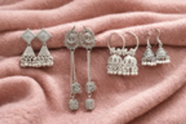 Modern_Boho_Silver_Earring_Collection_Set_Of_4