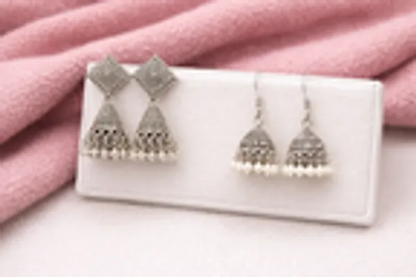 Modern_Boho_Silver_Earring_Collection_Set_Of_4