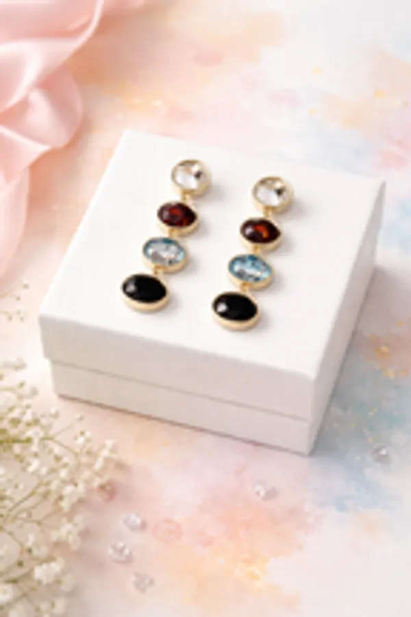Multicolor_Geometric_Drop_Statement_Earrings