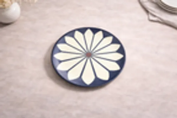 Indigo_Floral_Petal_4_Piece_Ceramic_Bowl_And_Plate_Set