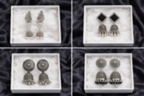 Traditional_Oxidised_Jhumka_Quartet_Set_Of_4