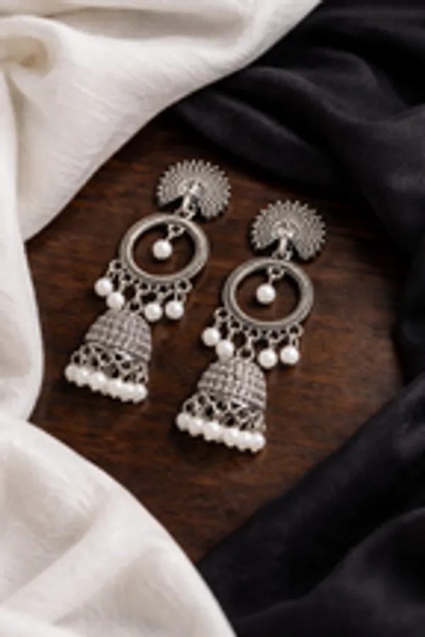 Boho_Fusion_Hoop_Jhumka_Earrings_With_Pearls