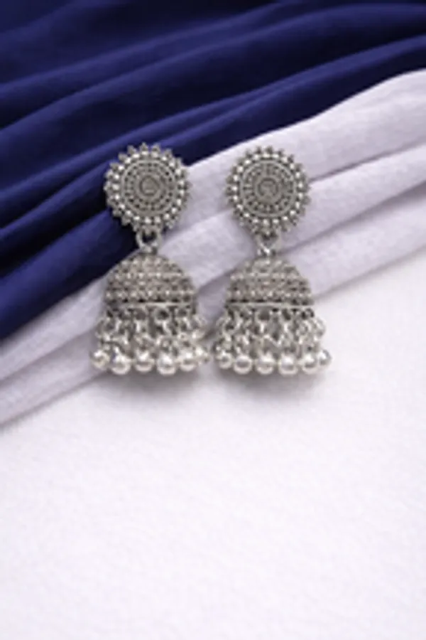 Classic_Round_Stud_Textured_Oxidised_Jhumkas