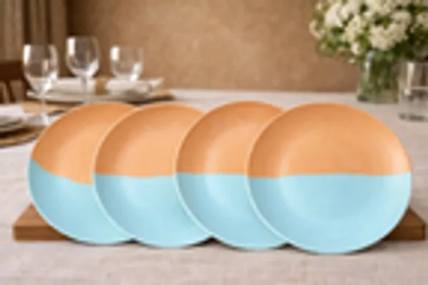 Horizon_Dip_Dye_4_Piece_Artisanal_Plate_Set