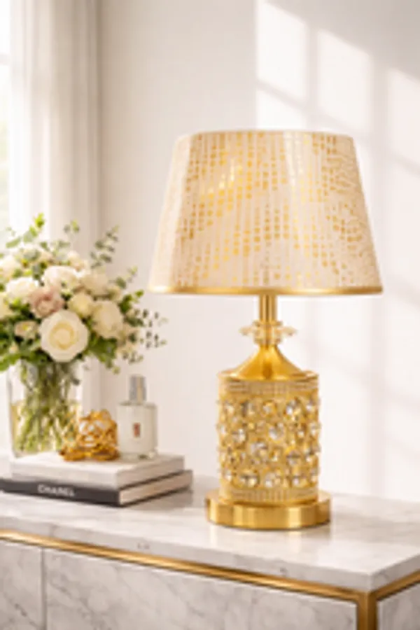 Luxury_Crystal_Gold_Table_Lamp_With_Designer_Fabric_Shade_Elegant_Day_Night_Accent_Lamp