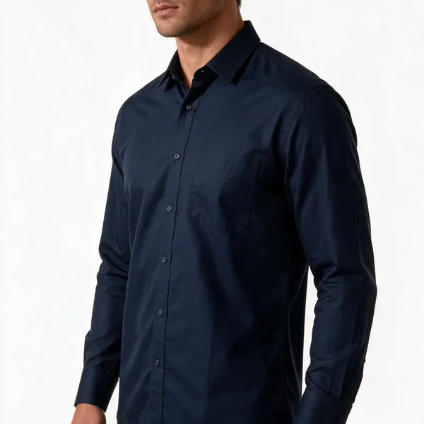Navy_Blue_Pure_Linen_Solid_Shirt_For_Men