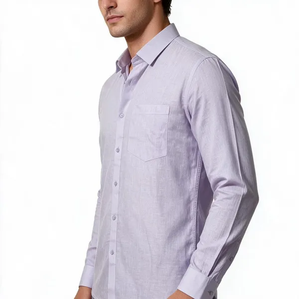 Lavender_Linen_Feel_Classic_Shirt_For_Men