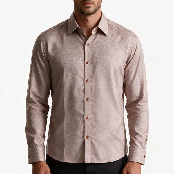 Beige_Cotton_Regular_Fit_Full_Sleeve_Shirt_For_Men