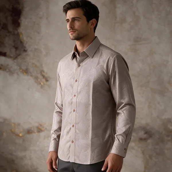 Beige_Cotton_Regular_Fit_Full_Sleeve_Shirt_For_Men