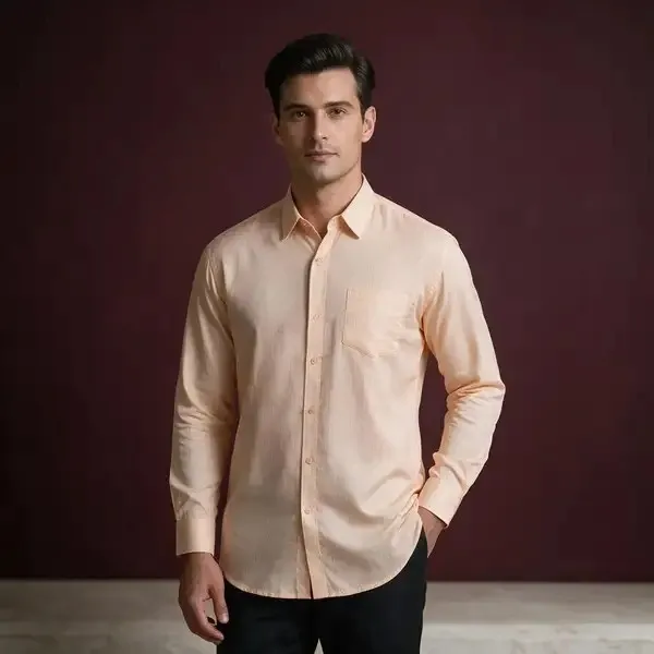 Beige_Cotton_Regular_Fit_Full_Sleeve_Shirt_For_Men
