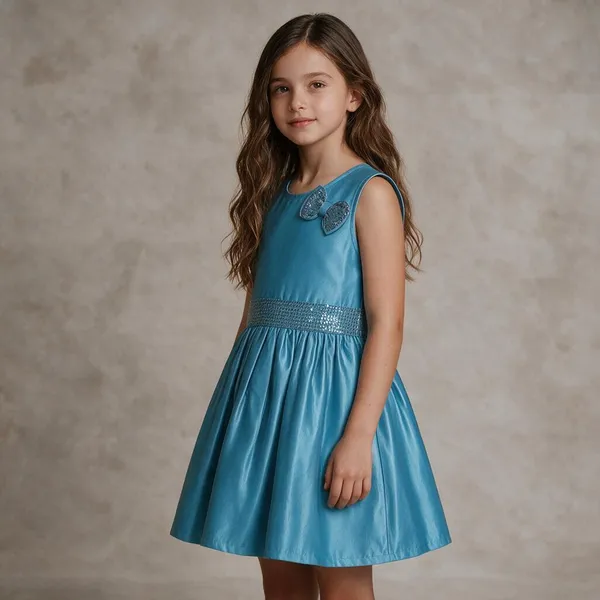 Blue_Satin_Party_Frock_For_Girls