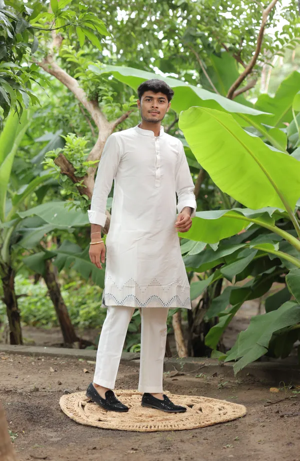 Mist_Heirloom_Jacquard_Kurta_White
