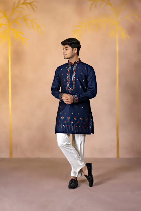 Midnight_Ember_Crest_Jacquard_Kurta