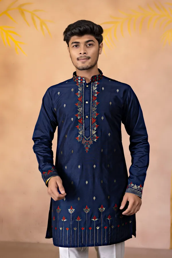 Midnight_Ember_Crest_Jacquard_Kurta