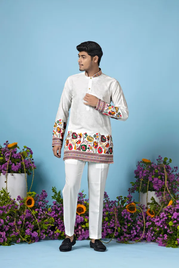 Verdant_Caravan_Heirloom_Jacquard_Kurta_White