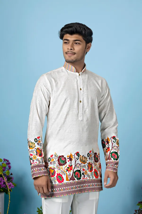 Verdant_Caravan_Heirloom_Jacquard_Kurta_White