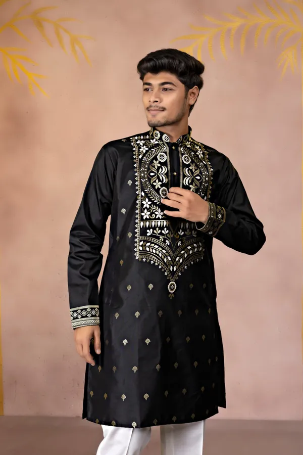 Midnight_Aurelius_Heirloom_Jacquard_Kurta