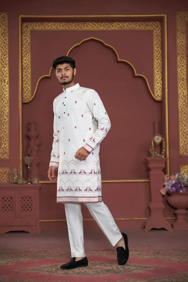 Asquare_Deer_Woven_Kurta