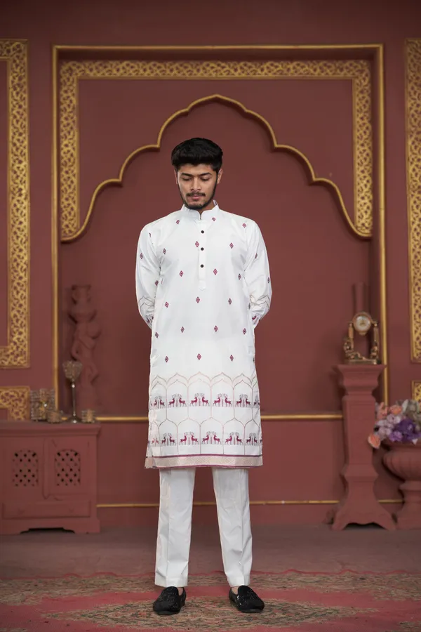 Asquare_Deer_Woven_Kurta