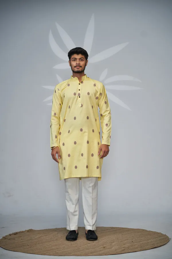 Golden_Dusk_Imperial_Motif_Kurta_Yellow