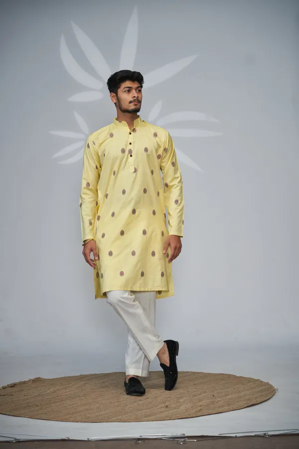 Golden_Dusk_Imperial_Motif_Kurta_Yellow