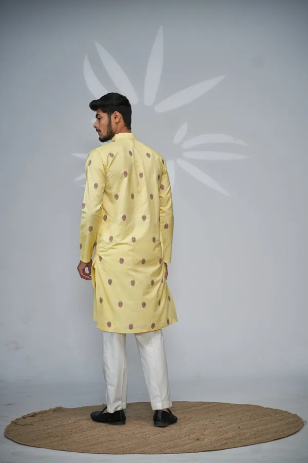 Golden_Dusk_Imperial_Motif_Kurta_Yellow