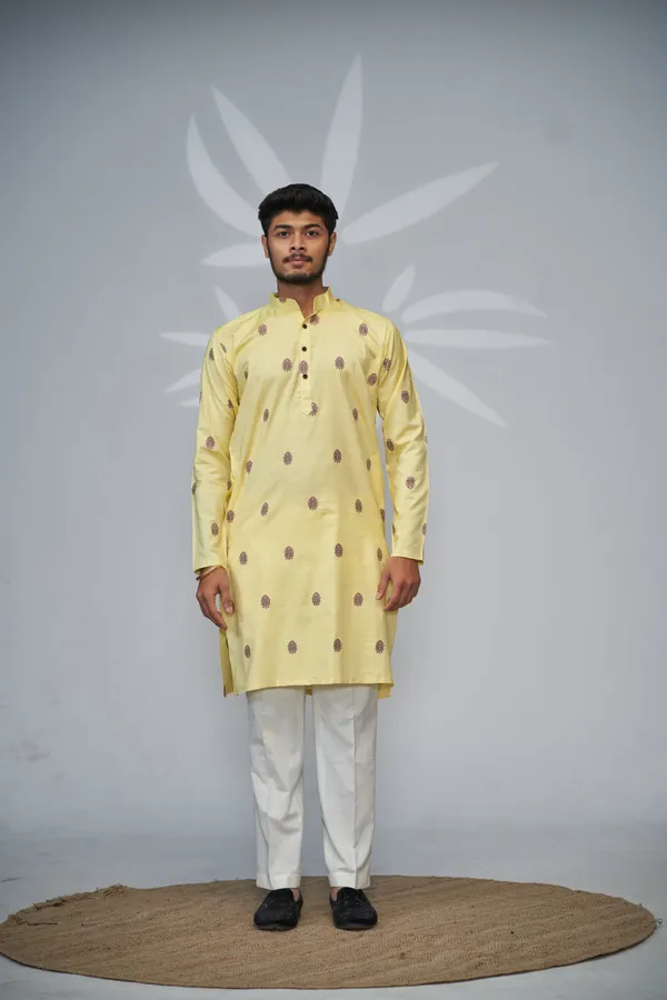 Golden_Dusk_Imperial_Motif_Kurta_Yellow