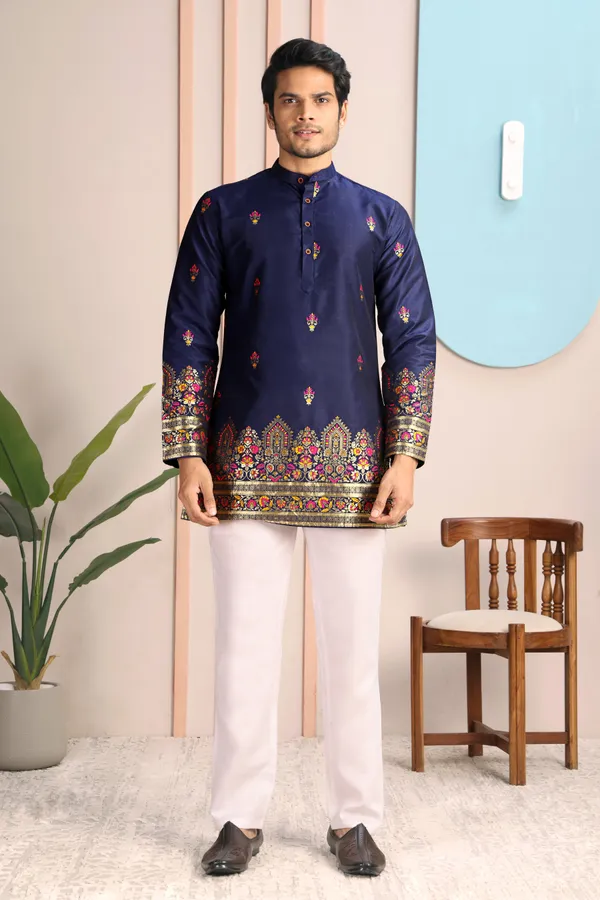 Mogra_Floral_Zamin_Kurta_Navy