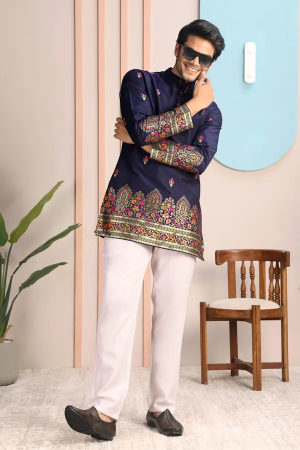 Mogra_Floral_Zamin_Kurta_Navy